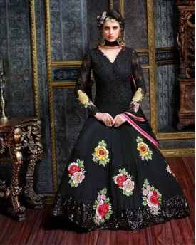 Amazing Black Anarkali Gown 
